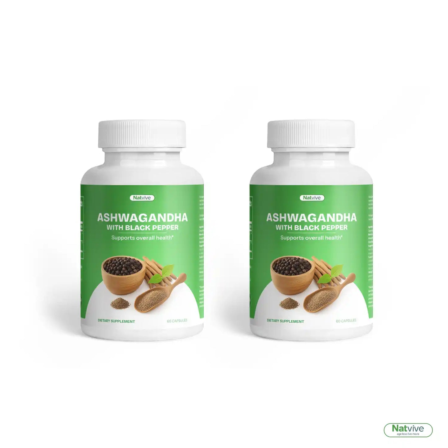 Ashwagandha with Black Pepper | Find Calm & Inner Balance | 60 Capsules